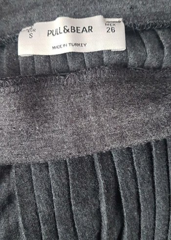 Gri Piliseli Uzun Kadın Etek - Görsel 3