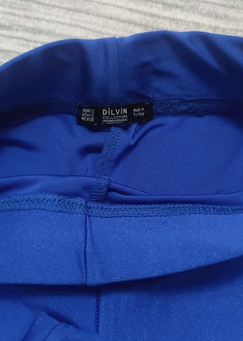 Kadın Mavi Basic Spor Tayt - Görsel 5