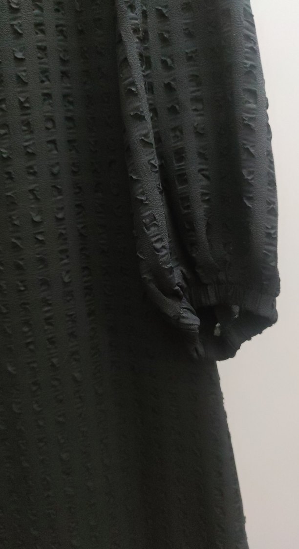 Uzun Siyah Kadın Elbise - Görsel 2