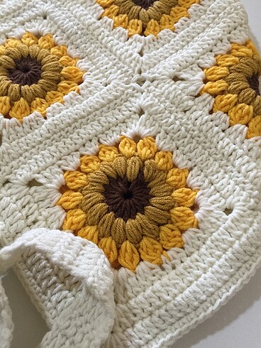 Ayçiçeği kare motif