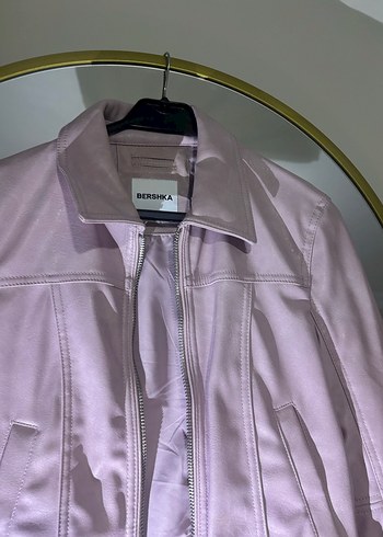 Kadın Pastel Denim Deri Ceket - Görsel 2