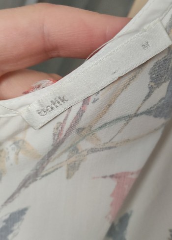 Batik Çiçek Desenli Bohem Midi Elbise