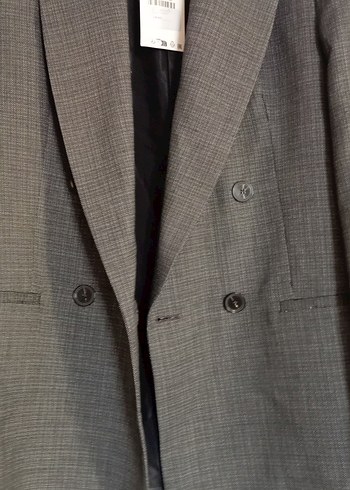 Zara Gri Düğmeli Kadın Blazer Ceket