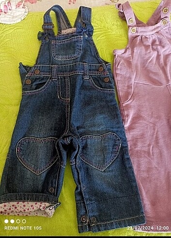 1 yaş kız bebek salopet pantolon 