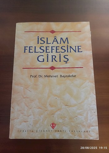 İslam Felsefesine Giriş - Prof. Dr. Mehmet Bayrakdar
