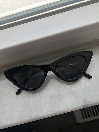 Retro cat eye siyah gözlük