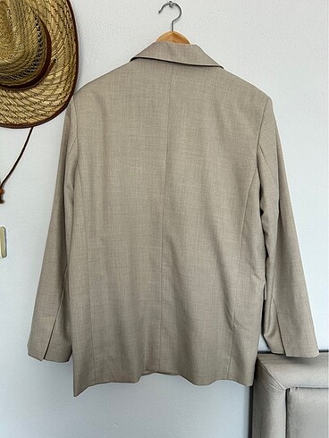 l Beden Bershka bej blazer ceket