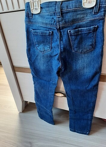 4 Yaş Beden mavi Renk Kız çocuk pantalonu