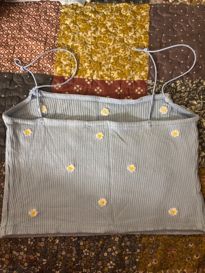 Nakışlı Buz Mavisi Mini Atlet - Görsel 4