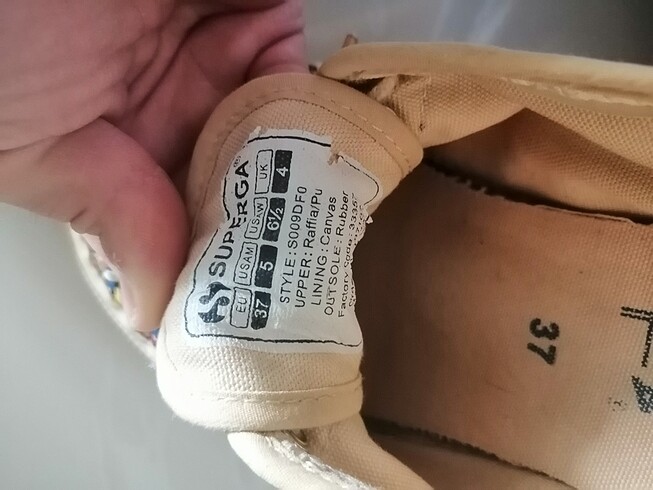 37 Beden Hasır Superga
