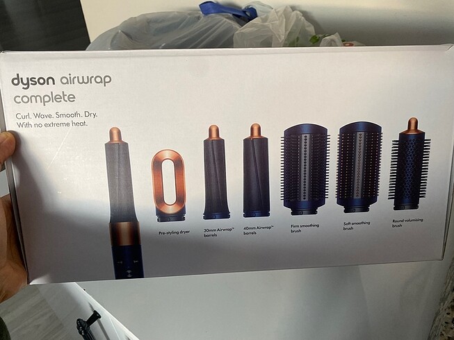 Dyson airwrap dark blue saç kurutma ve şekillendirme