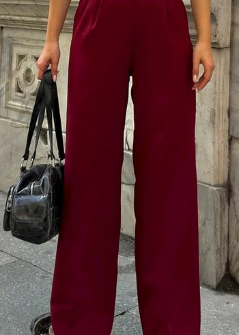 s Beden bordo Renk Bordo Palazzo Pantolon