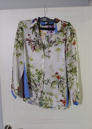 Çiçek Desenli Bohem Uzun Kollu Bluz - Görsel 5