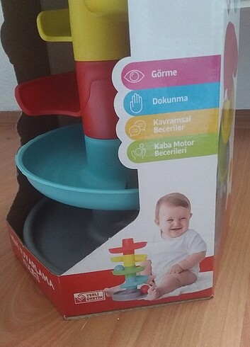 Fisher Price Top yuvarlama kulesi eğitici oyuncak hediye geldi ihtiyaç fazlas