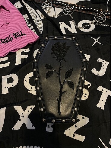 Dollskill Killstar Tabut Gotik Çanta