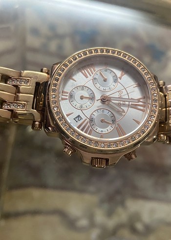 Zincir Detaylı Modern Klasik Altın Kadın Saati - Görsel 2