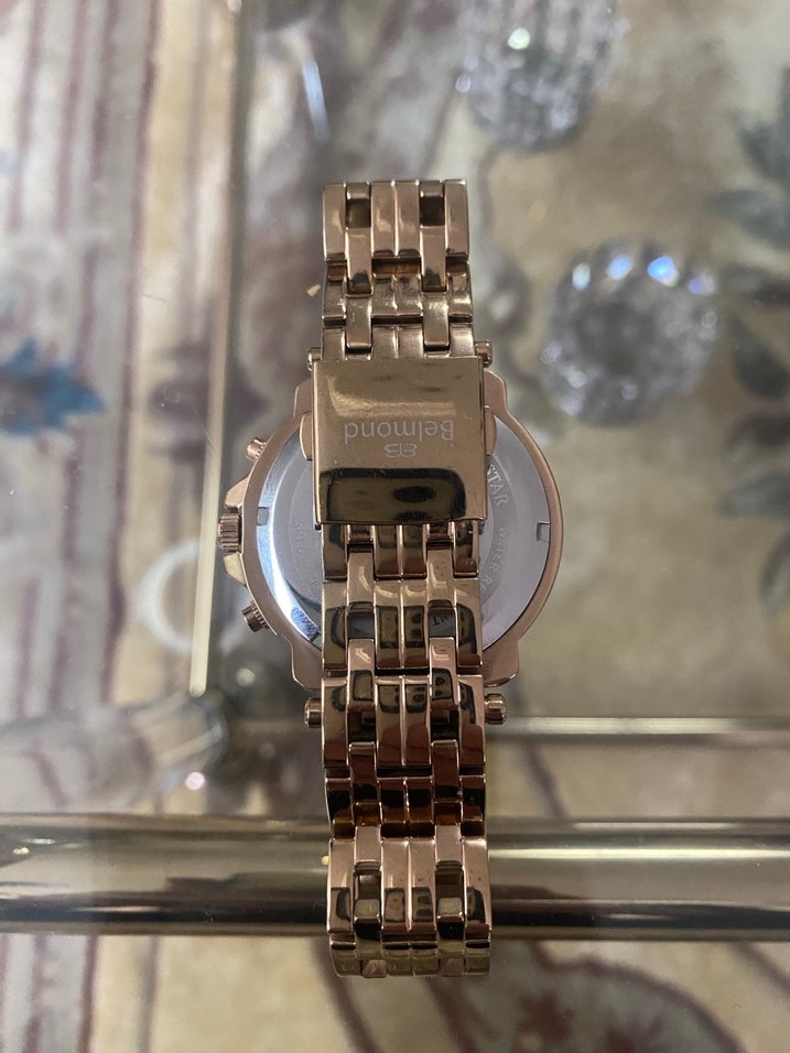 Zincir Detaylı Modern Klasik Altın Kadın Saati - Görsel 4