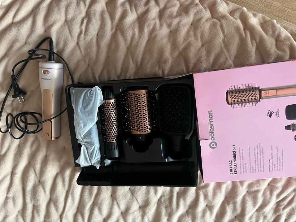 Polosmart 5in1 Saç Şekillendirici Seti 1200W Pembe - Görsel 3