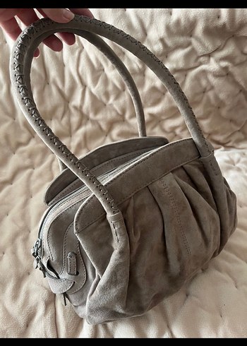 Hotiç Bej Süet Kadın Omuz Çantası - Görsel 6