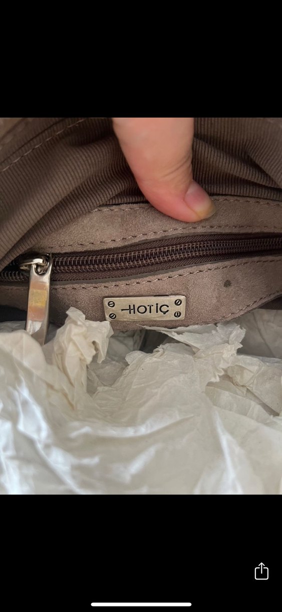 Hotiç Bej Süet Kadın Omuz Çantası - Görsel 3