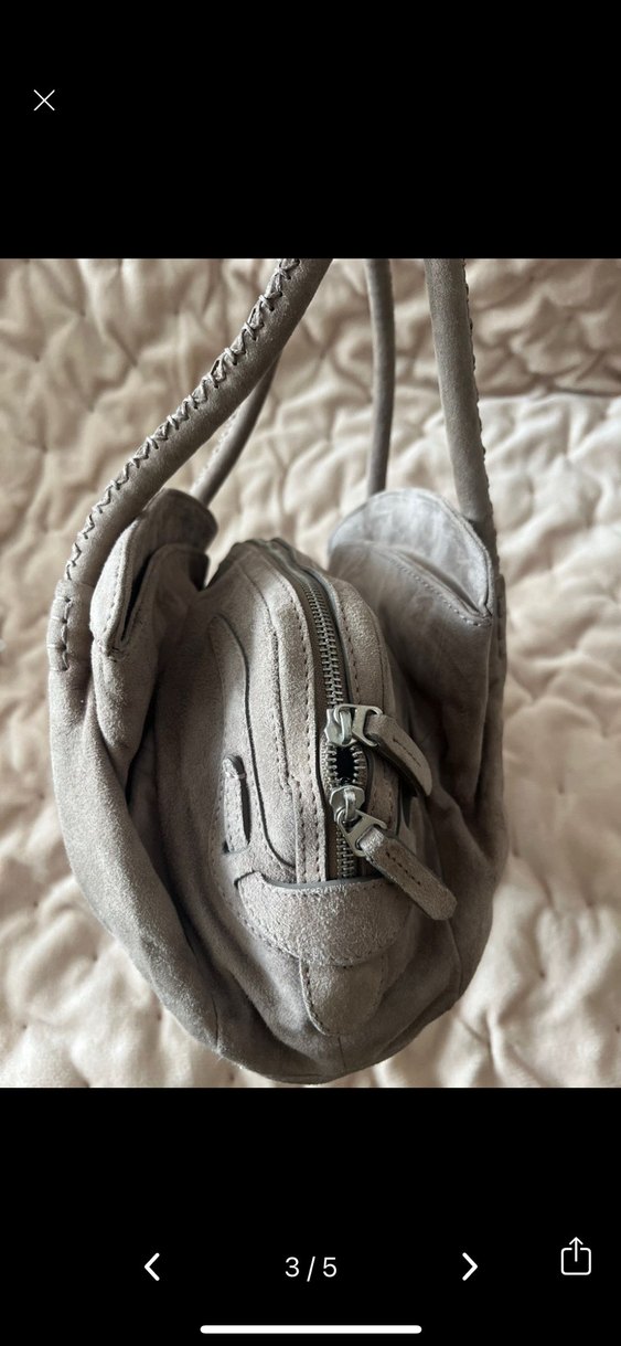 Hotiç Bej Süet Kadın Omuz Çantası - Görsel 4