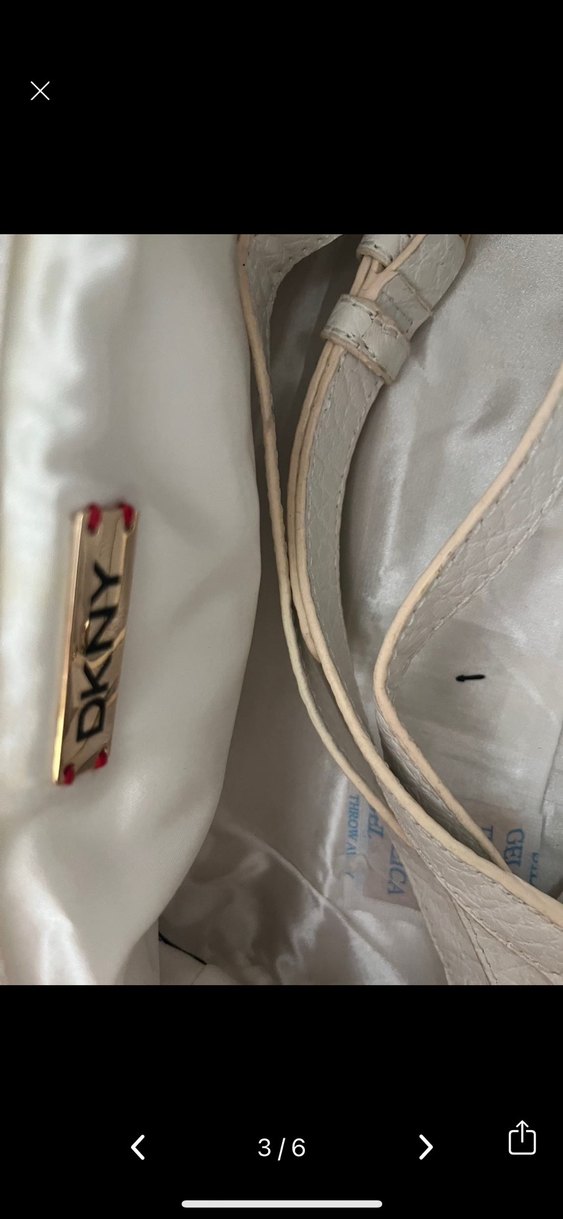 DNKY ORJİNAL Bej  Baskılı Kadın Çantası - Klasik ve Modern - Görsel 4