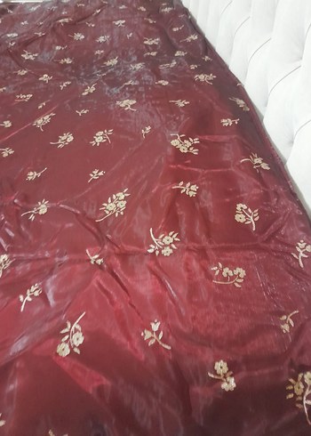 Bordo Desenli Yatak Örtüsü - Görsel 6