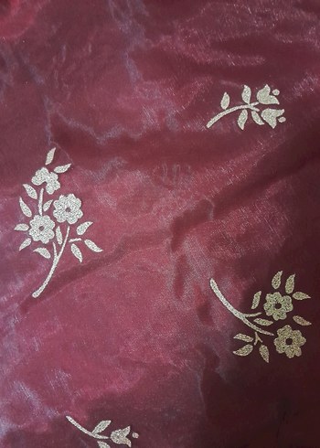 Bordo Desenli Yatak Örtüsü - Görsel 4