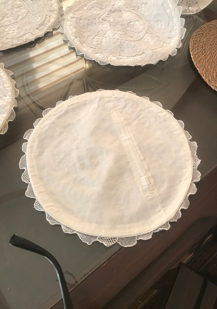 Bohem Dantel Anglez yuvarlak kırlent takımı - Görsel 3