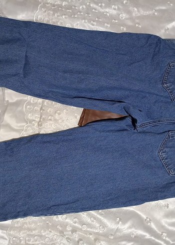 LC Waikiki Kadın Mavi Loose Fit Midi Kot Pantolon