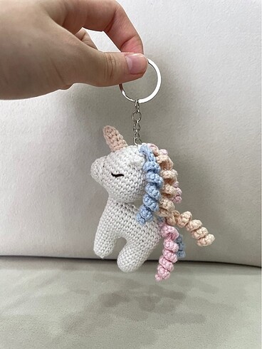 Diğer Amigurumi Unicorn Anahtarlık