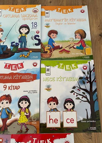 Palme Yayınları Okuma ve Yazma Çalışma Kitapları Seti 8 Kitap