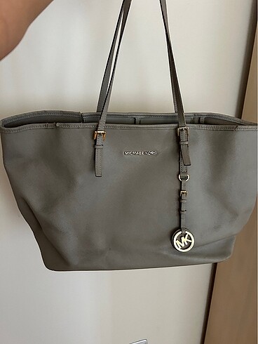 Michael Kors gri shopping bag canta