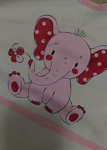 ek gıda bebek önlüğü cepli Renkli Baskılı Bebek Önlükleri - Görsel 3