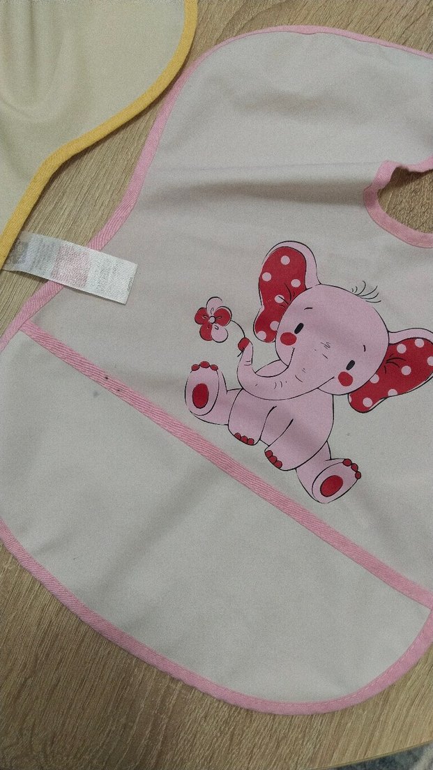 ek gıda bebek önlüğü cepli Renkli Baskılı Bebek Önlükleri - Görsel 4