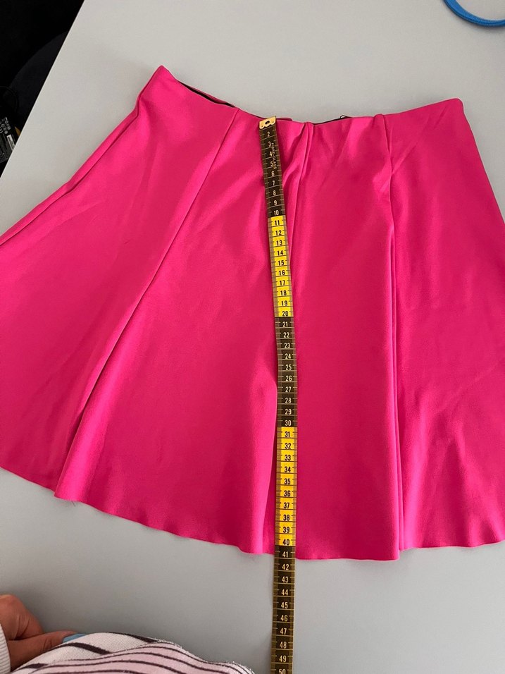 Pembe Drapeli Mini İkili Etek - Görsel 2