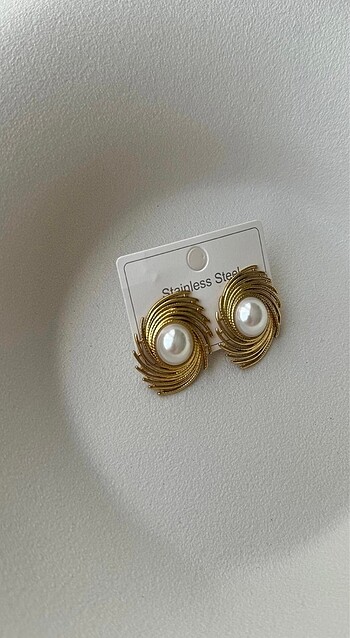 İncili Vintage Küpe