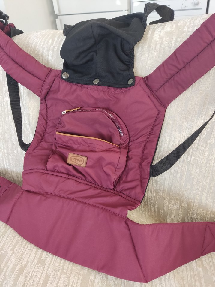 Bordo Bebek Taşıyıcı Kanguru - Görsel 2