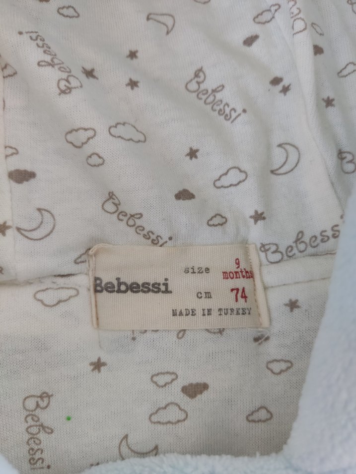 Mavi Peluş Bebek Tulum - Görsel 3