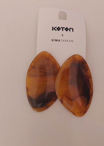 Koton Koton Simatarkan Kahverengi Midi Küpe