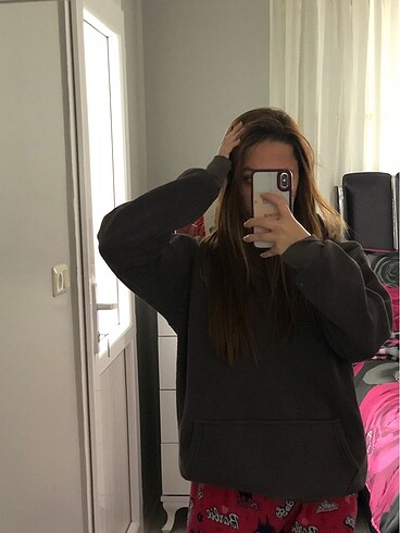 3 iplikli kalın trendiz sweatshirt