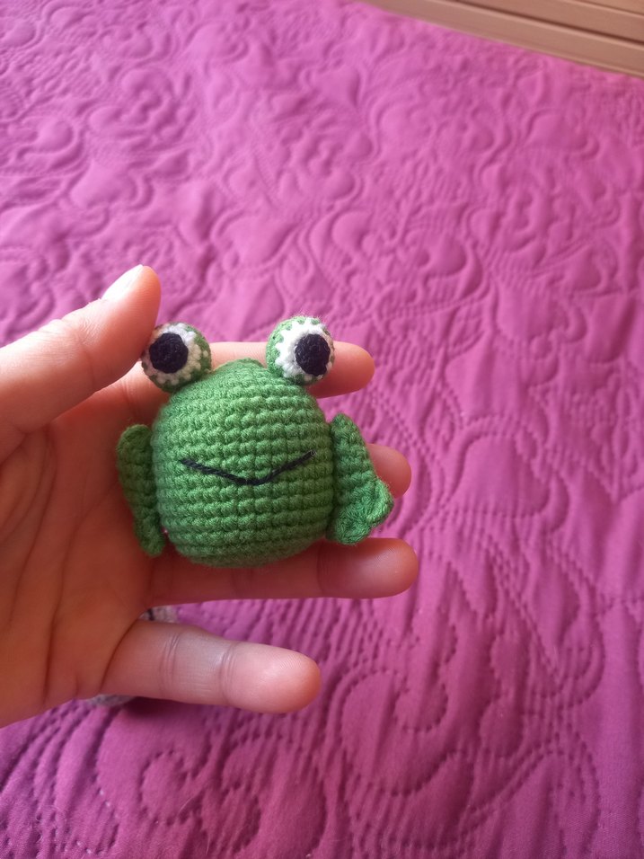 Renkli Örgü Kedi kurbağa Oyuncakları Seti anahtarlık - Görsel 4