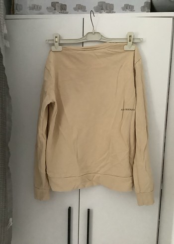 Trendyol & Milla Bej Kadın Uzun Kollu Salaş Sweatshirt