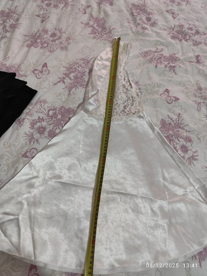 Bohem Midi Beyaz Kolsuz Kadın Elbise - Görsel 5