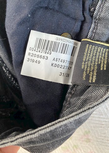 31 Beden gri Renk Gri Normal Kesim erkek Denim Pantolon
