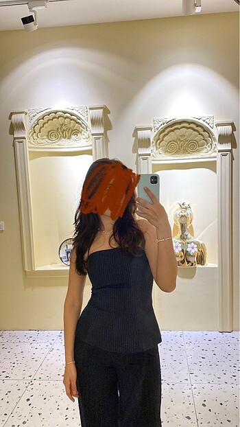 Zara straplez bluz