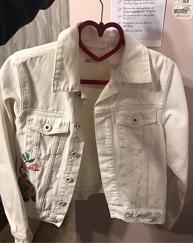 H&M Beyaz Kot Ceket