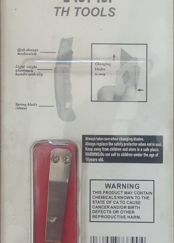 Diğer Kırmızı Katlanabilir Maket Bıçağı yedek bıçaklı