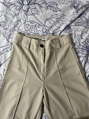 xs Beden Bej kumaş pantolon