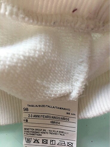 Benetton Benetton Beyaz Kazak 2-3yaş